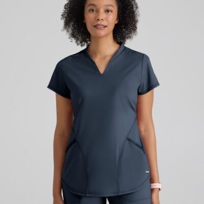 GRST249 Define Knit Top - 905 Steel