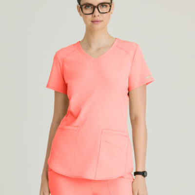 SK101 Breeze Top – 2457 Coral fizz